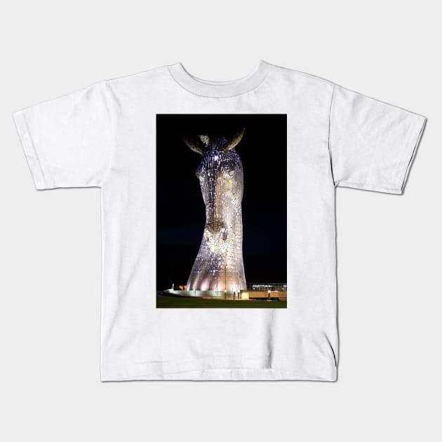 The Left Kelpie at Night Kids T-Shirt by Jane Braat